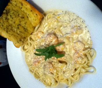 Ultimate, Prepare Shrimp in a Blue Cheese Sauce over Pasta Delicious Nutritious