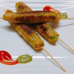 A picture of Poha Potato Veggies Kebabs.
