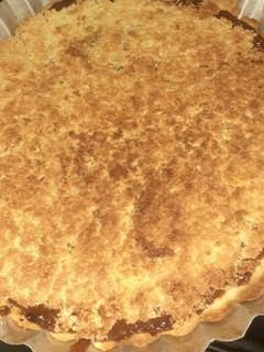 Una foto de Tarta de coco con dulce de leche