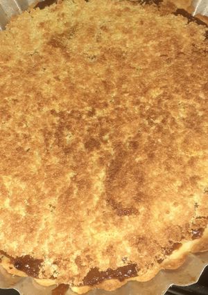 Una foto de Tarta de coco con dulce de leche