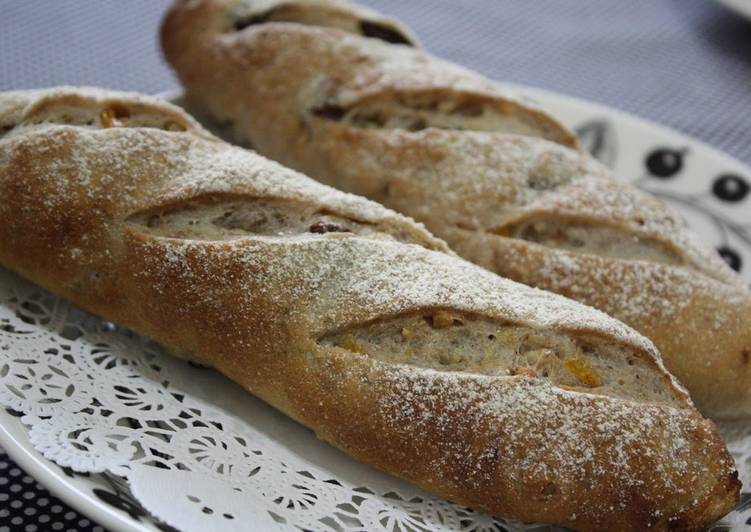 Recipe of Homemade Dried Fruit Crusty Bread