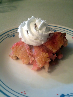 A picture of Rhubarb Cake.