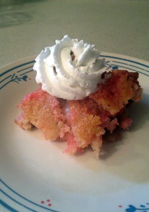 A picture of Rhubarb Cake.