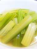 Celery Steamed in Konbu Tea