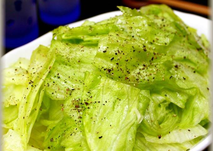Simple Way to Prepare Quick Lettuce with Salt Sauce