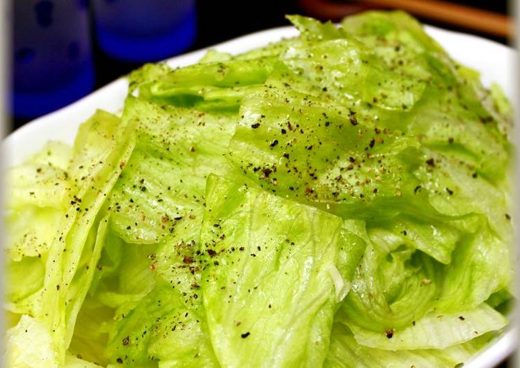 RECOMMENDED! Recipes Lettuce with Salt Sauce