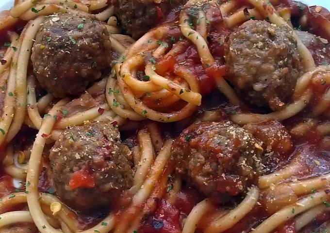 Recipe of Quick Vickys Vegan Spaghetti and &#39;Meatballs&#39;, GF DF EF SF NF