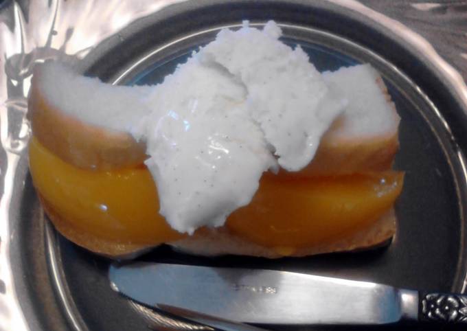 How to Cook Tasty Peach Sammich (sandwich) kid friendly