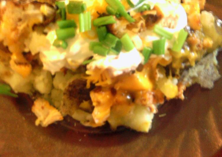 Step-by-Step Guide to Prepare Favorite smoked grill chicken bake potatoe