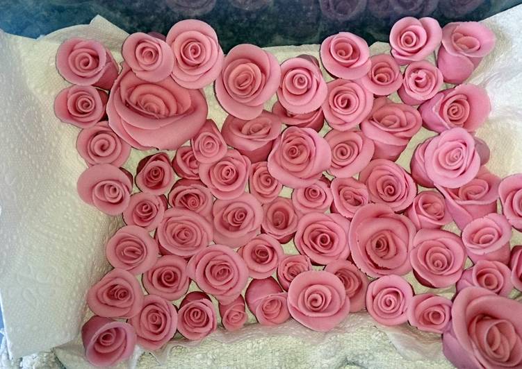 sugar paste roses