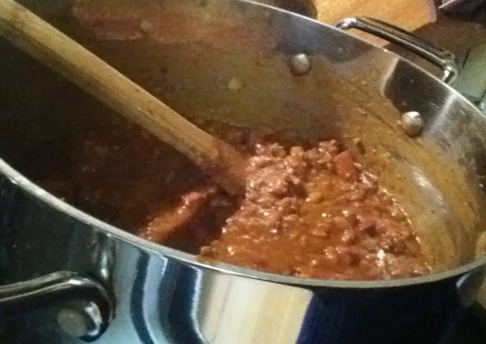 Cowboy Chili ( from leftovers!)