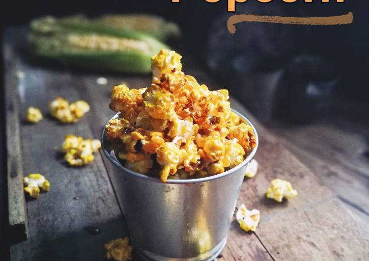 Resepi Salted Caramel Popcorn #Kudap2 #MaratonRaya #Minggu4 yang Mudah