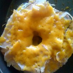 A picture of Momma's ham and cheese melts.