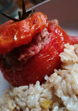 Une photo de Farce à légumes pour tomates et courgettes farcies