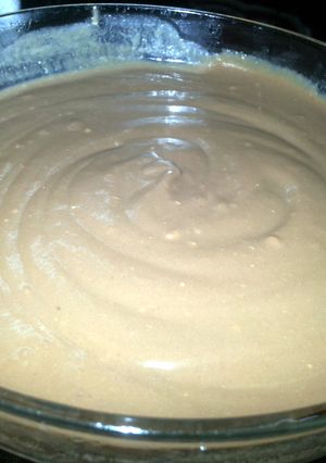 A picture of Hershey milk chocolate pudding.