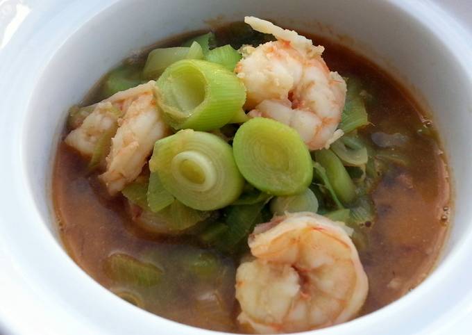 Shrimp And Leeks In Chinese Wine