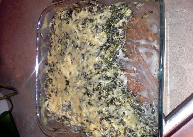 Steps to Prepare Award-winning spinach and artichoke casserole