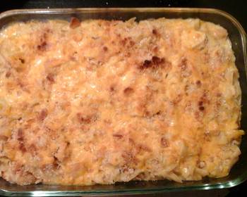 Ultimate, Prepare Cheesy chicken noodle casserole Delicious Nutritious