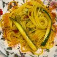 Spaghetti in padella 65 vongole zucchine zafferano