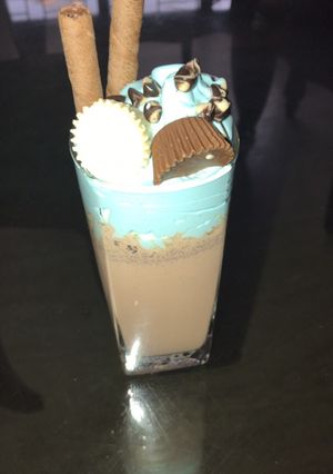 A picture of Nutella freakshake.