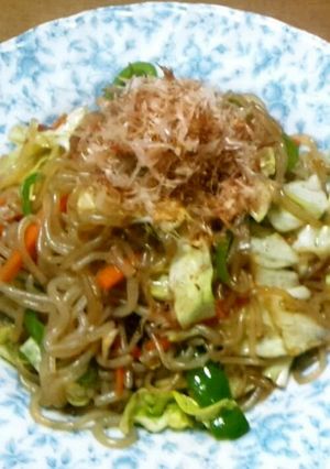 A picture of Shirataki Noodle Yakisoba.