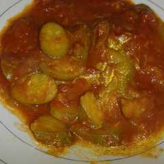 كوسه بصلصة طماطم🍅-レシピのメイン写真