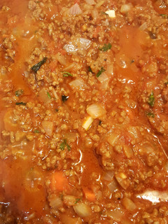 A picture of Bolognese Pasta Sauce.