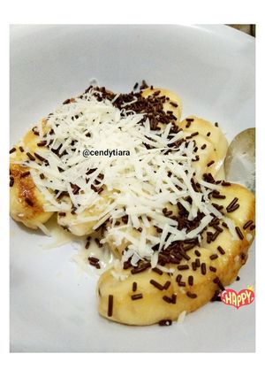 Foto resep Pisang panggang coklat keju susu