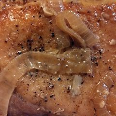 A picture of Pork Chops in Beer Sauce.