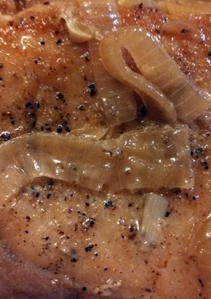 A picture of Pork Chops in Beer Sauce.