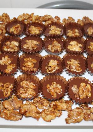 Una foto de Petits fours de chocolate