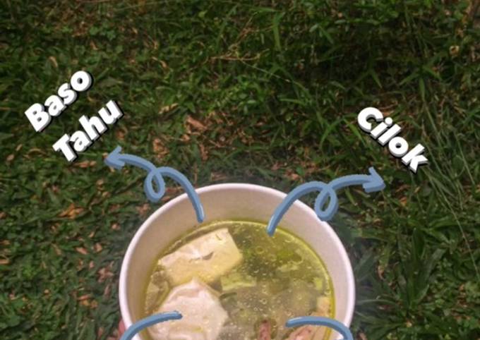 Cemilan Simpel, Cilok Mercon Kuah Homemade