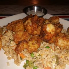 A picture of Lobster and Shrimp fried Rice #itsdishlycious.
