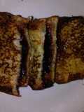 French toast pudding sandwhich