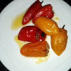A picture of Stuffed mini sweet peppers.