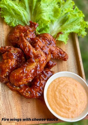 Foto resep Fire Wings with Chessy Sauce