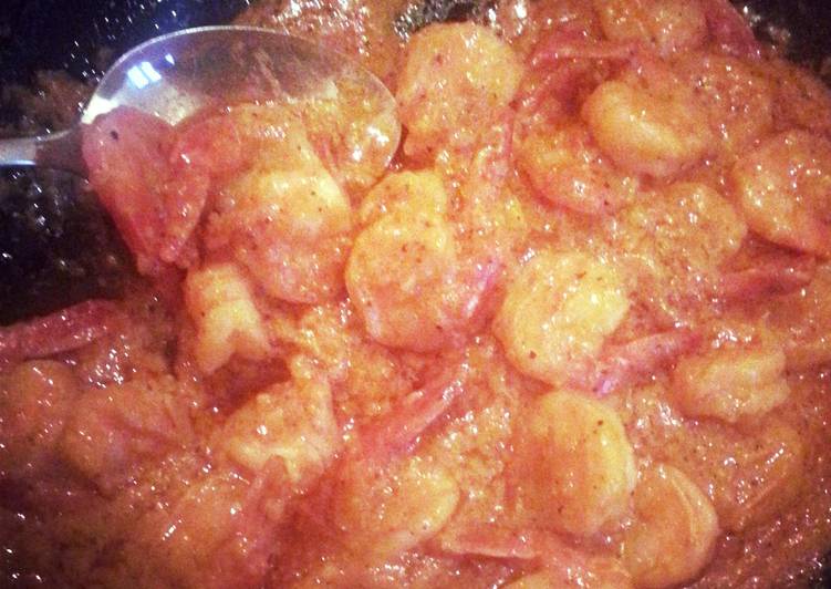 spicy garlic prawns