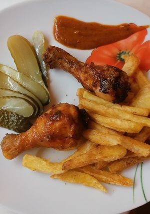 Mézes mustáros csirkecomb recept fotója