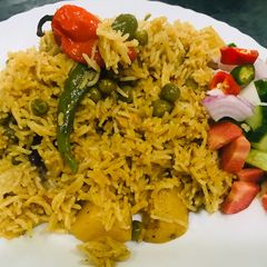 Matar pulao A picture of Matar pulao.