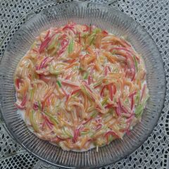 A picture of Colorful vermicelli.