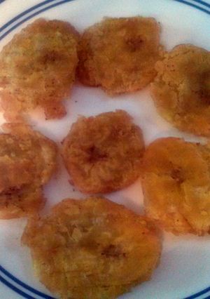 A picture of Tostones (Fried Plantain).
