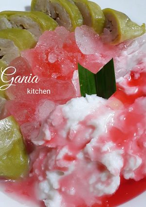 Foto resep Es Pisang Ijo khas Makassar