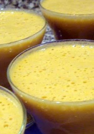 A picture of condensed milk cream (portuguese baba de camelo).