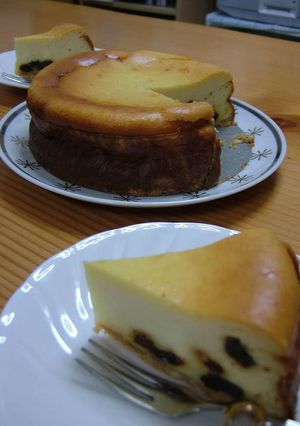 A picture of Rum Raisin Cheesecake.