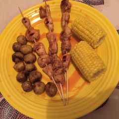 A picture of Sambal Chicken Skewers.