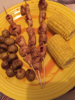 A picture of Sambal Chicken Skewers.