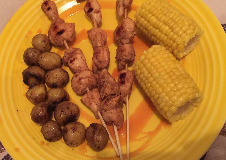 Step-by-Step Guide to Prepare Any-night-of-the-week Sambal Chicken Skewers