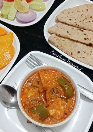 पनीर शिमला मिर्च की सब्जी(Paneer Shimla mirch ki sabzi recipe in Hindi) रेसिपी मुख्य फोटो