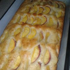 A picture of Peach Cobbler.