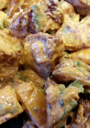 A picture of Smokey Ancho Chile Potato Salad.